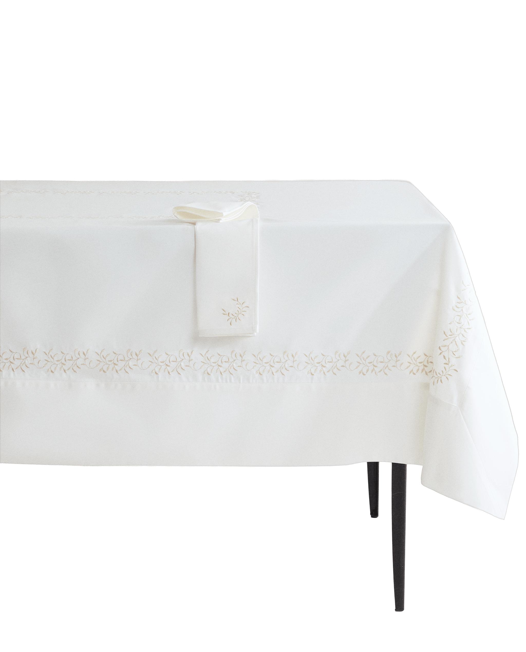 PLANT EMBROIDERED SATIN TABLECLOTH product thumbnail 7