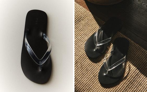 MINIMALISTISCHE DOORZICHTIGE SANDALEN