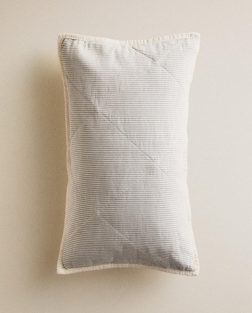 CAPA DE ALMOFADA INFANTIL EDREDOM DE ALGODÃO LISTRADO CAPA DE ALMOFADA INFANTIL EDREDOM DE ALGODÃO LISTRADO