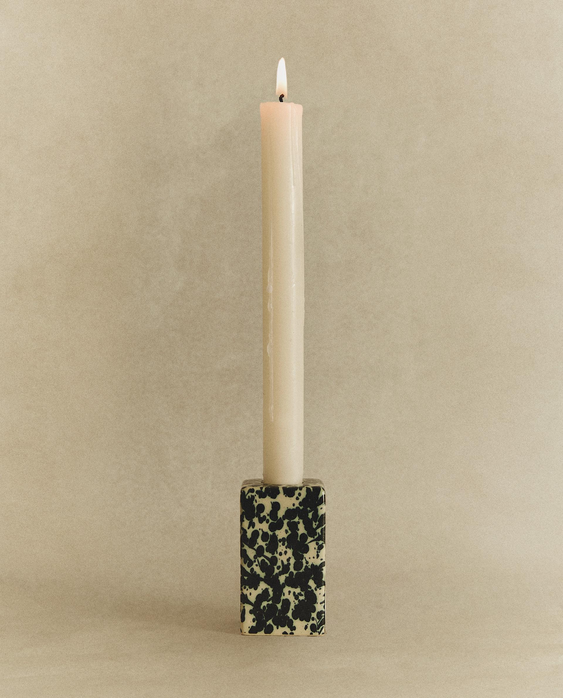 SPECKLED CANDLEHOLDER