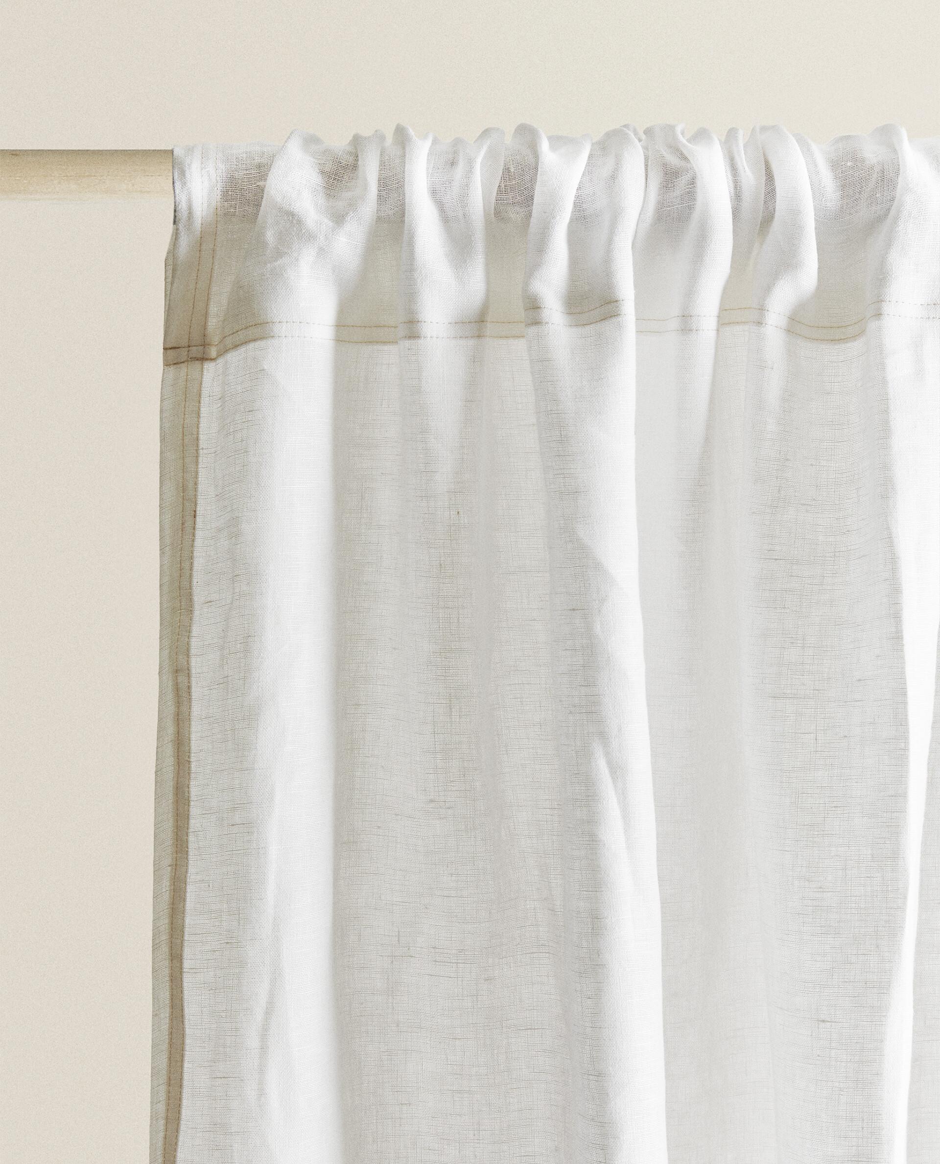 ウォッシュドリネン カーテン 不透明度：中 | Zara Home 日本/Japan