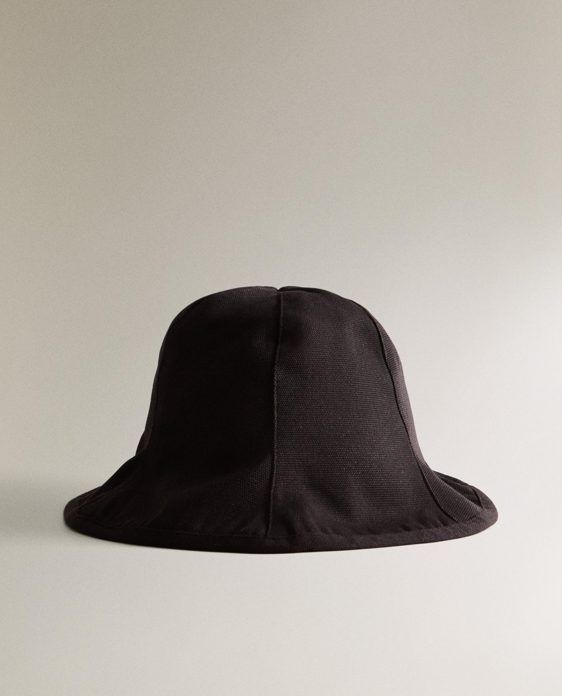■VARZAR■ Wide brim washed bucket hat black varzar262 wide brim washing bucket hat black - VARZAR | 60% - Asian