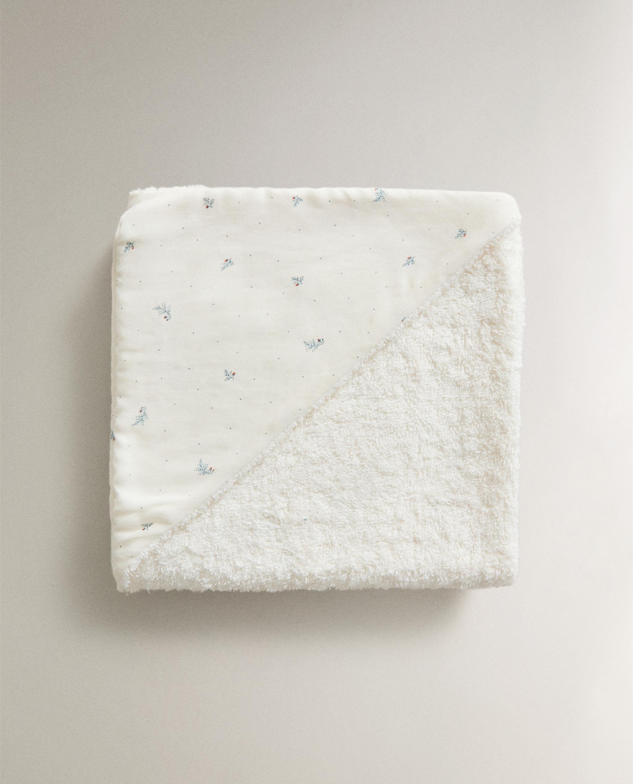 FLORAL HOODED BABY TOWEL product thumbnail 4