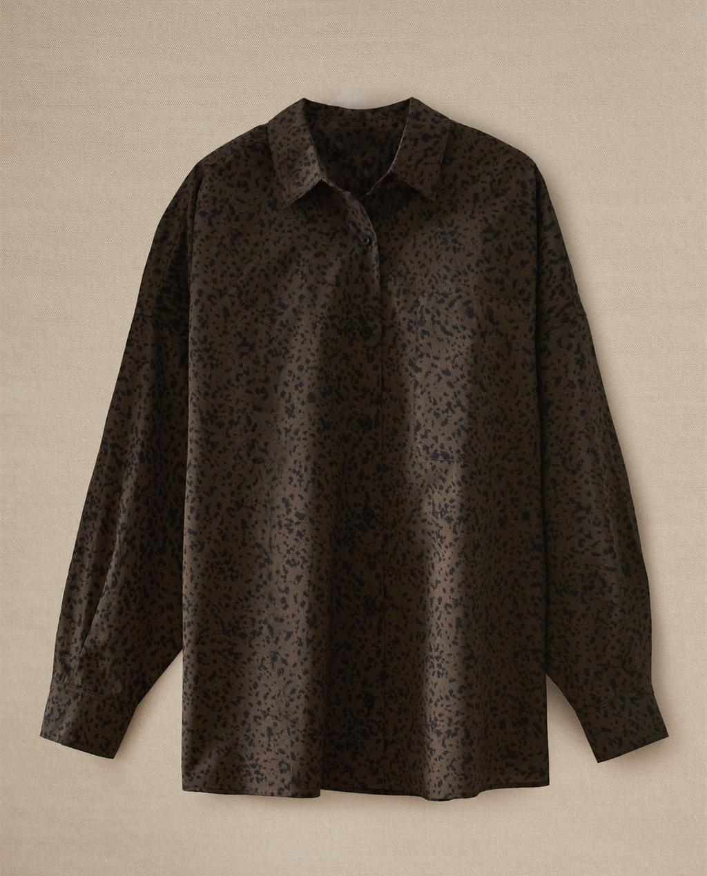 CAMISA COM ESTAMPADO LEOPARDO