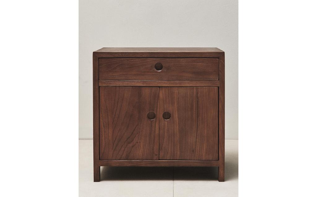 TABLE DE CHEVET EN BOIS D'ORME