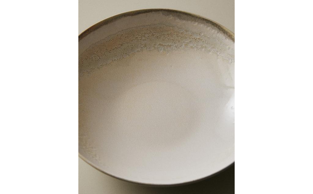 ASSIETTE CREUSE GRÈS