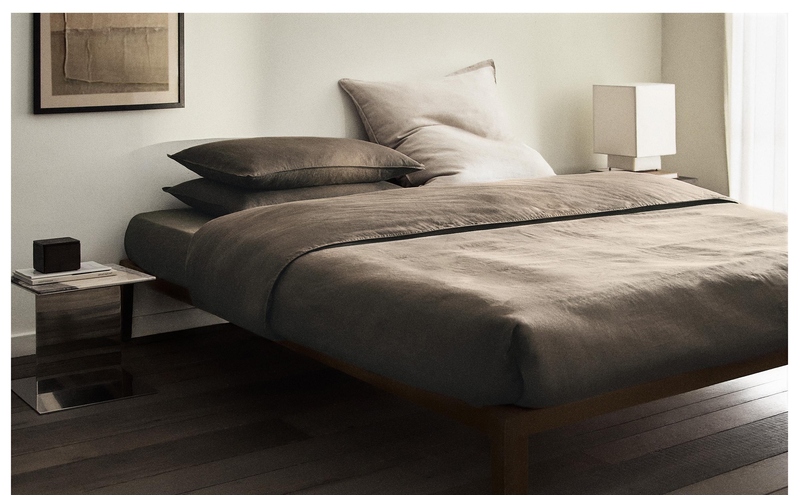 WASHED LINEN DUVET COVER (140 GXM²)