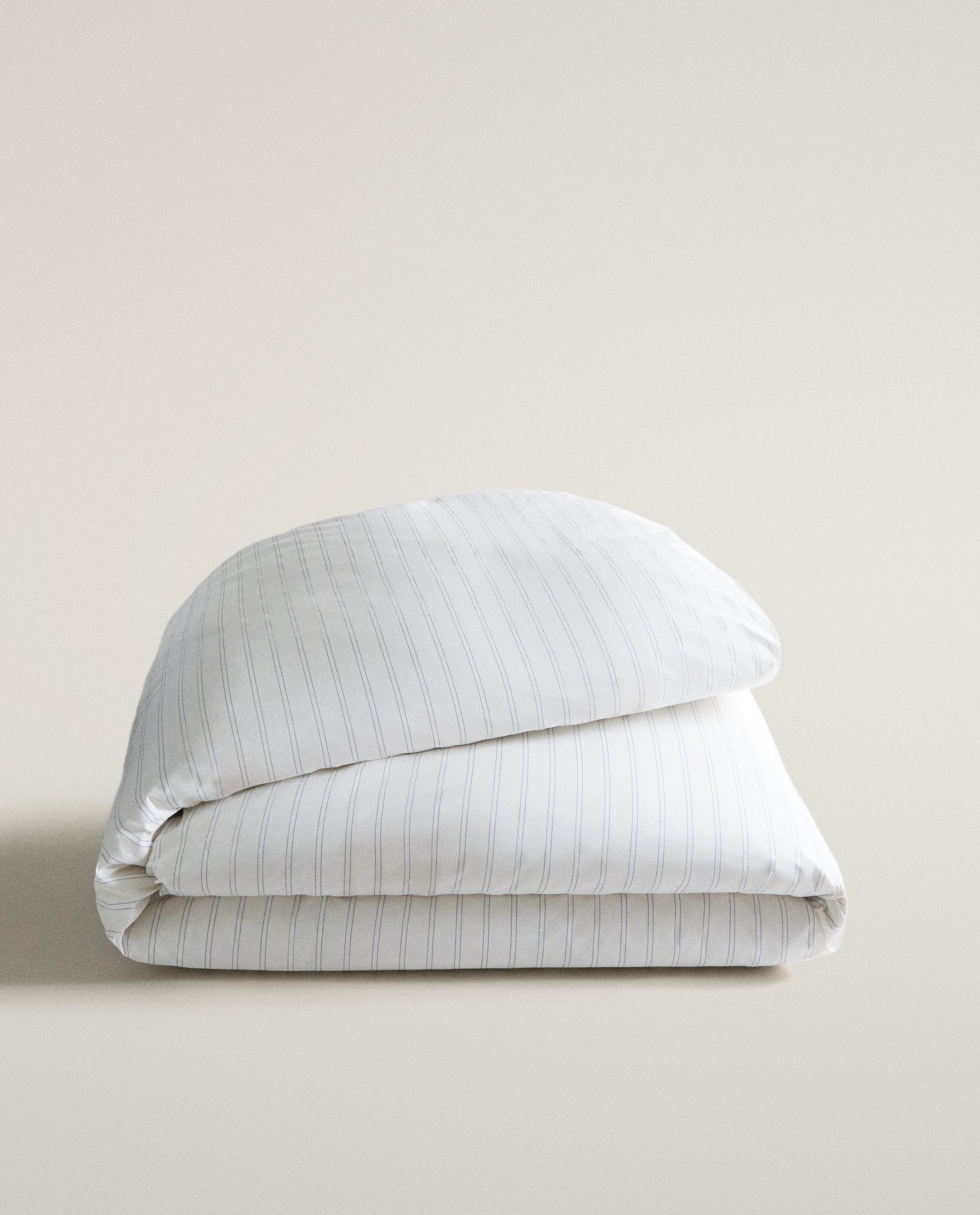 COTTON DUVET COVER WITH DOUBLE STRIPES product thumbnail 10