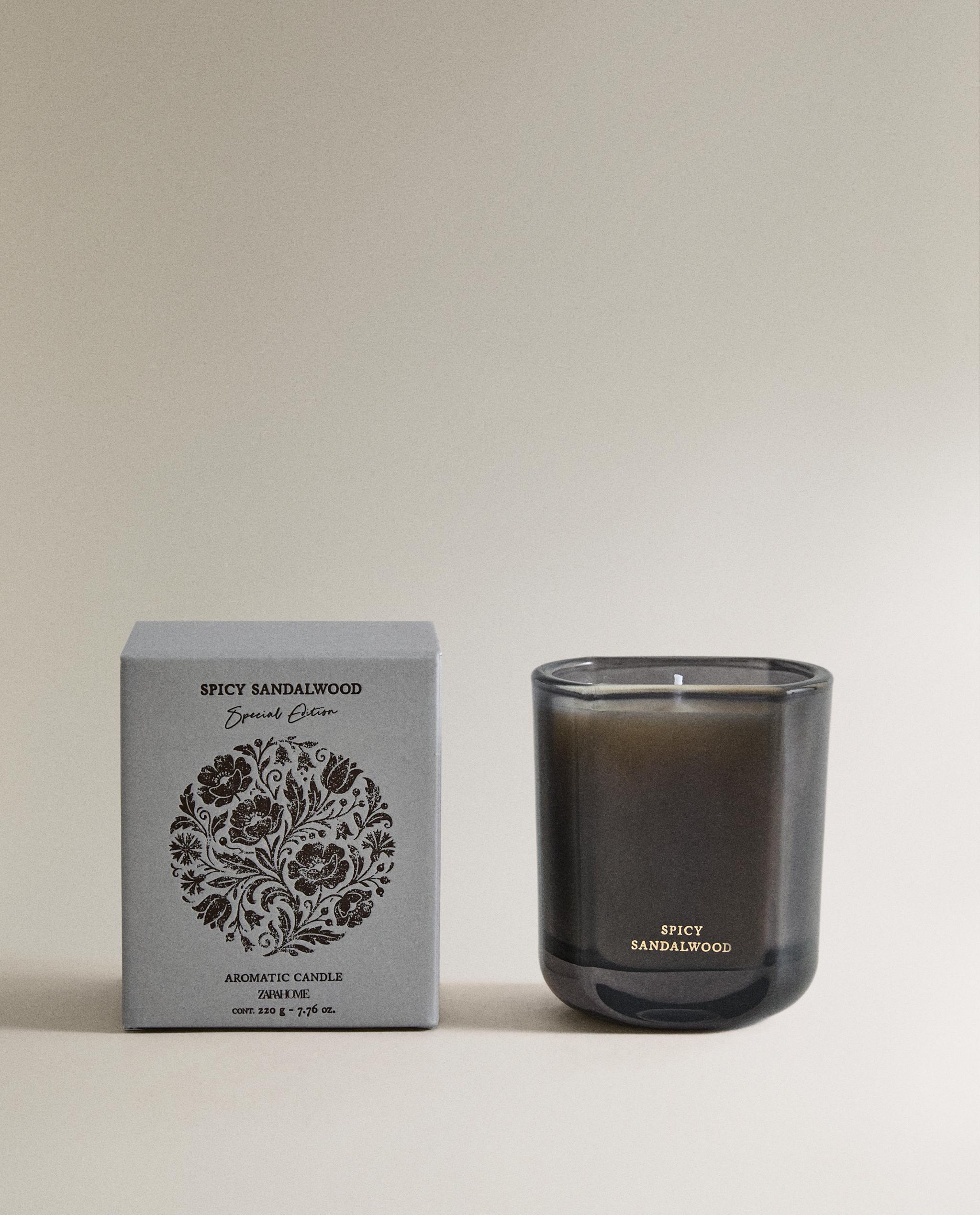 (220 G) SPICY SANDALWOOD SCENTED CANDLE product thumbnail 7