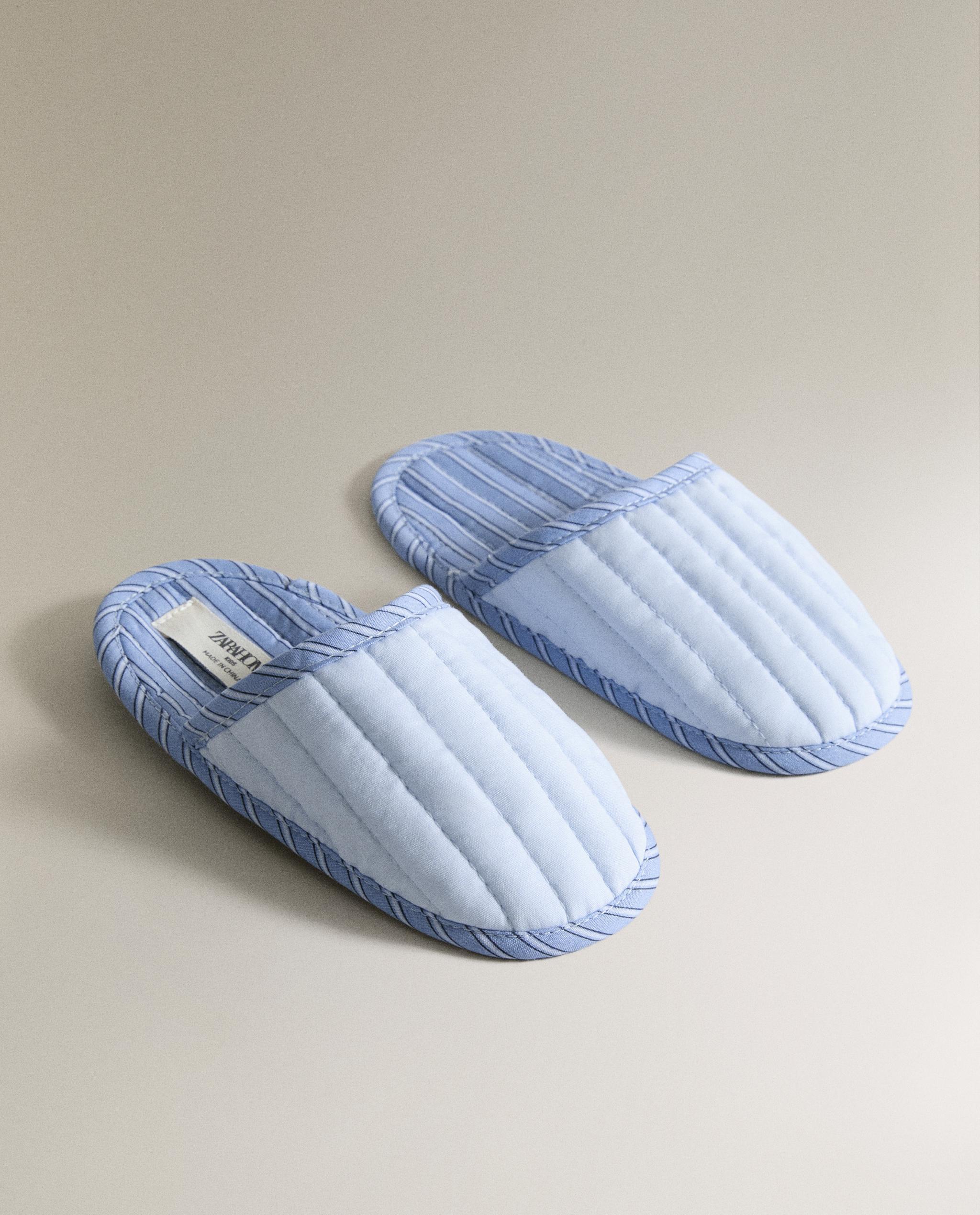 CHILDREN'S STRIPED MULE SLIPPERS product thumbnail 3