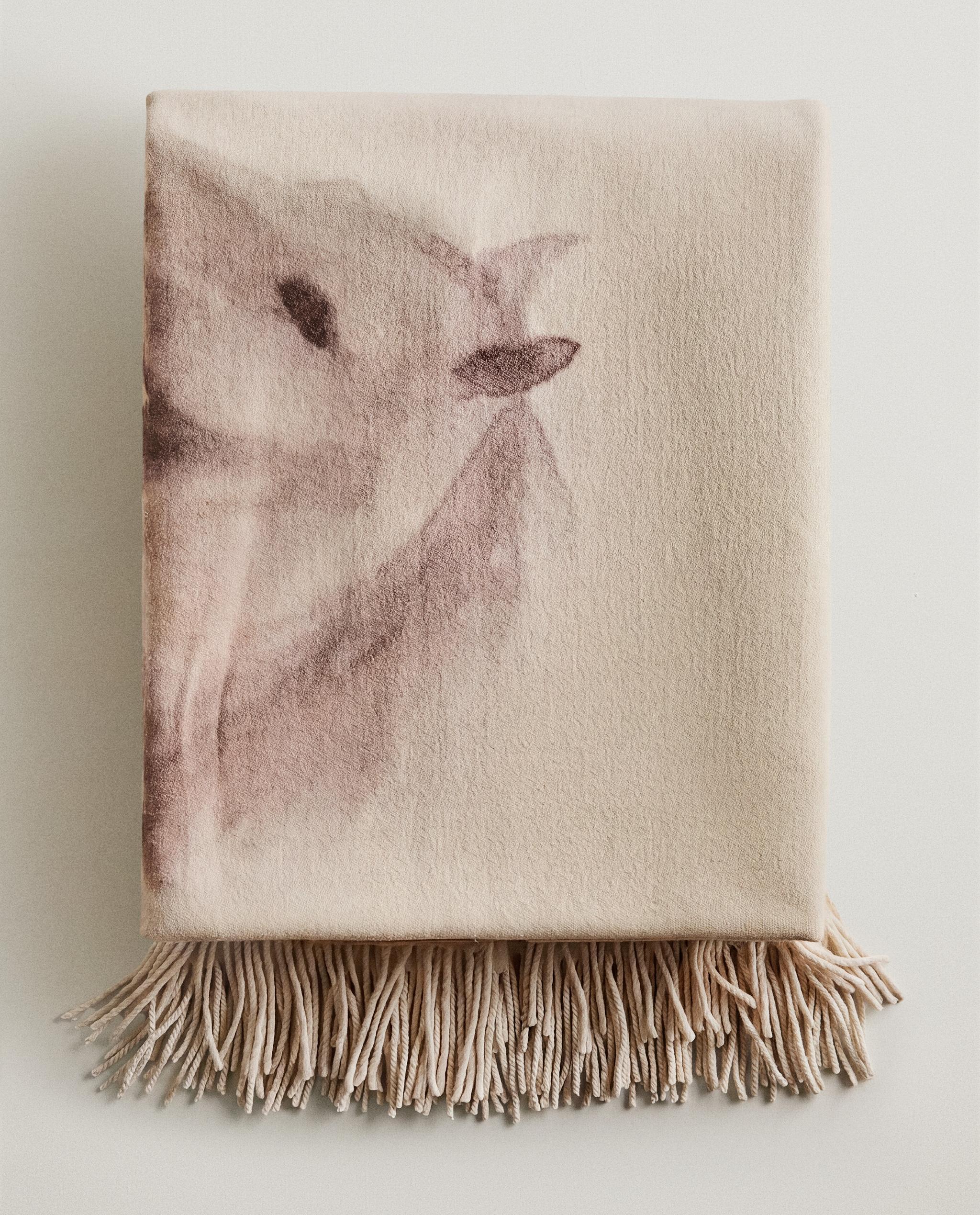 FRINGED WOOL THROW product thumbnail 8