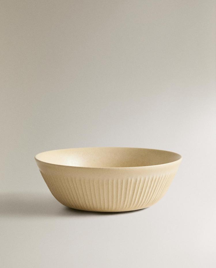 STRIPED STONEWARE BOWL