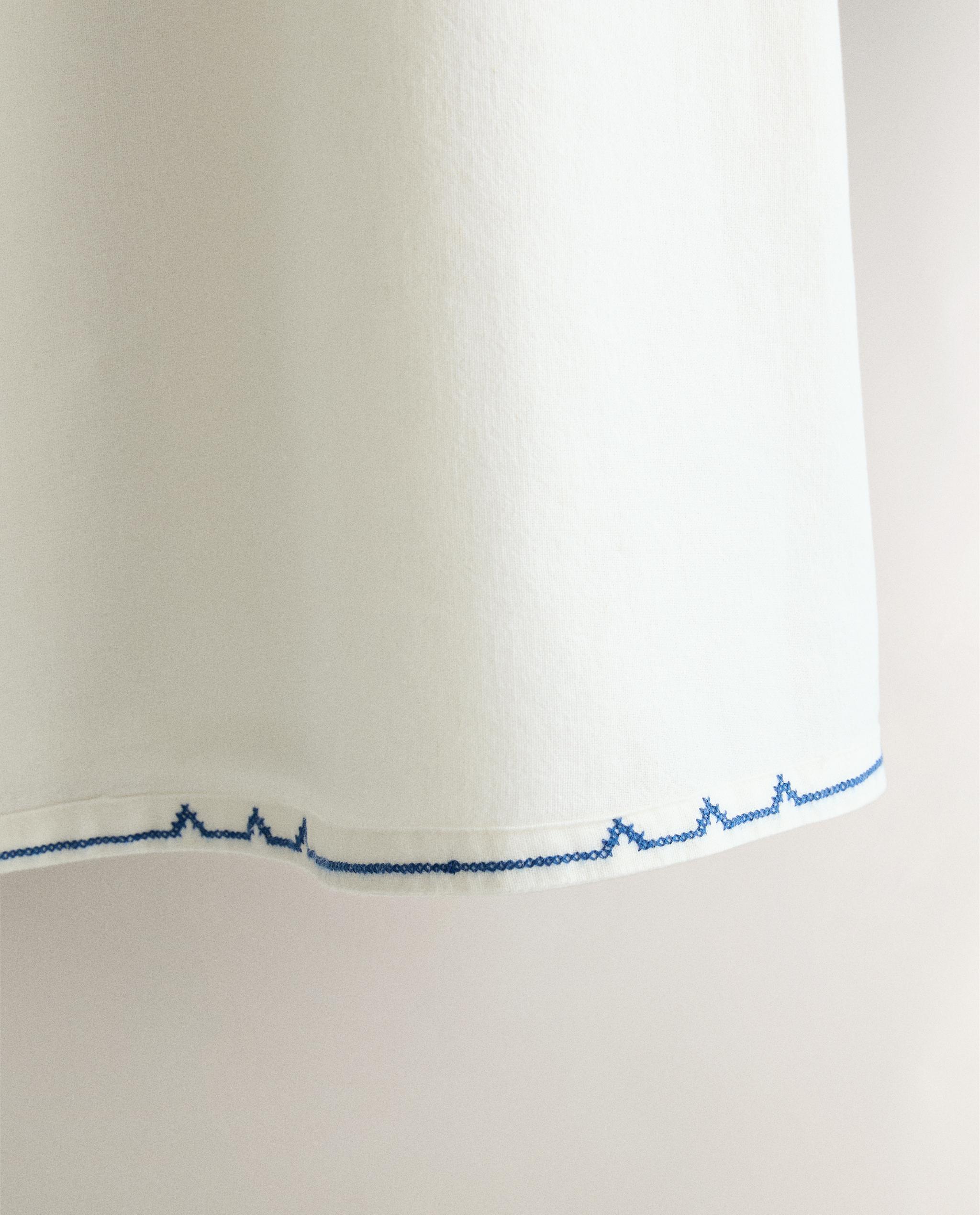 EMBROIDERED COTTON AND LINEN DRESS product thumbnail 2