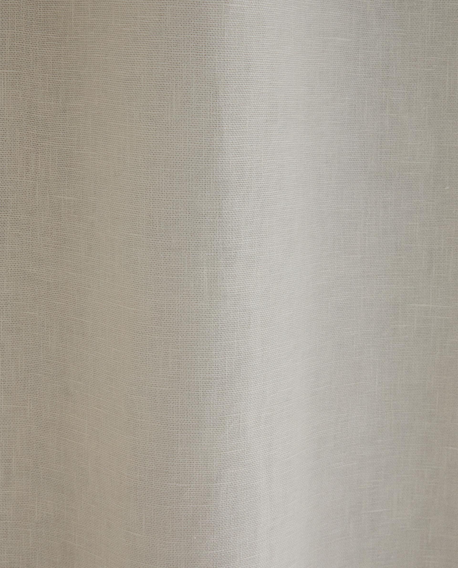 WHITE BLACKOUT LINEN CURTAIN product thumbnail 5