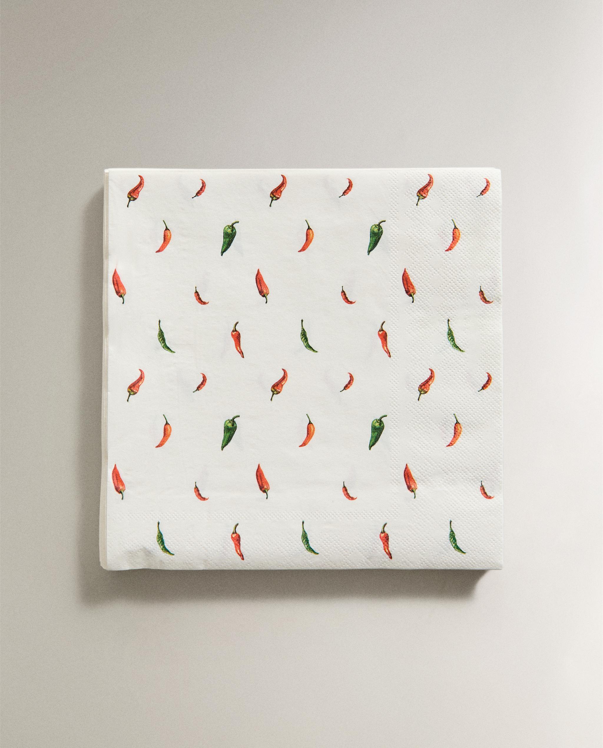 PACK OF CHILLI PAPER NAPKINS (PACK OF 20) product thumbnail 3