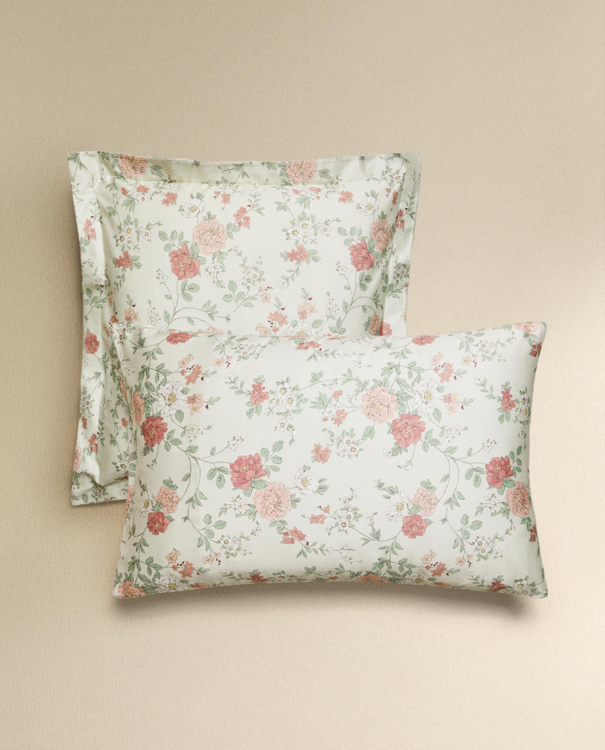 PEONY PRINT SATEEN PILLOWCASE product thumbnail 5