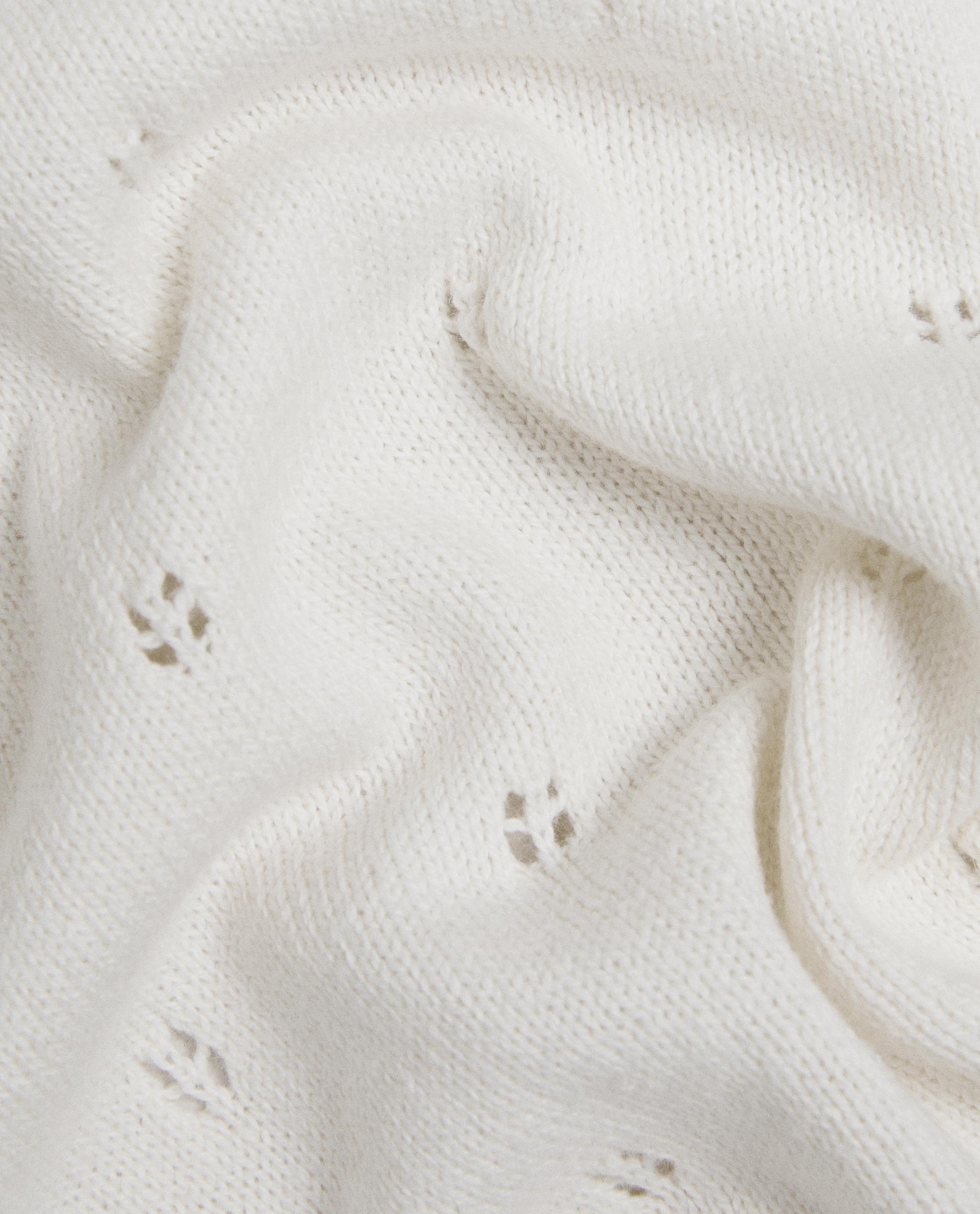 POINTELLE COTTON BABY BLANKET product thumbnail 3