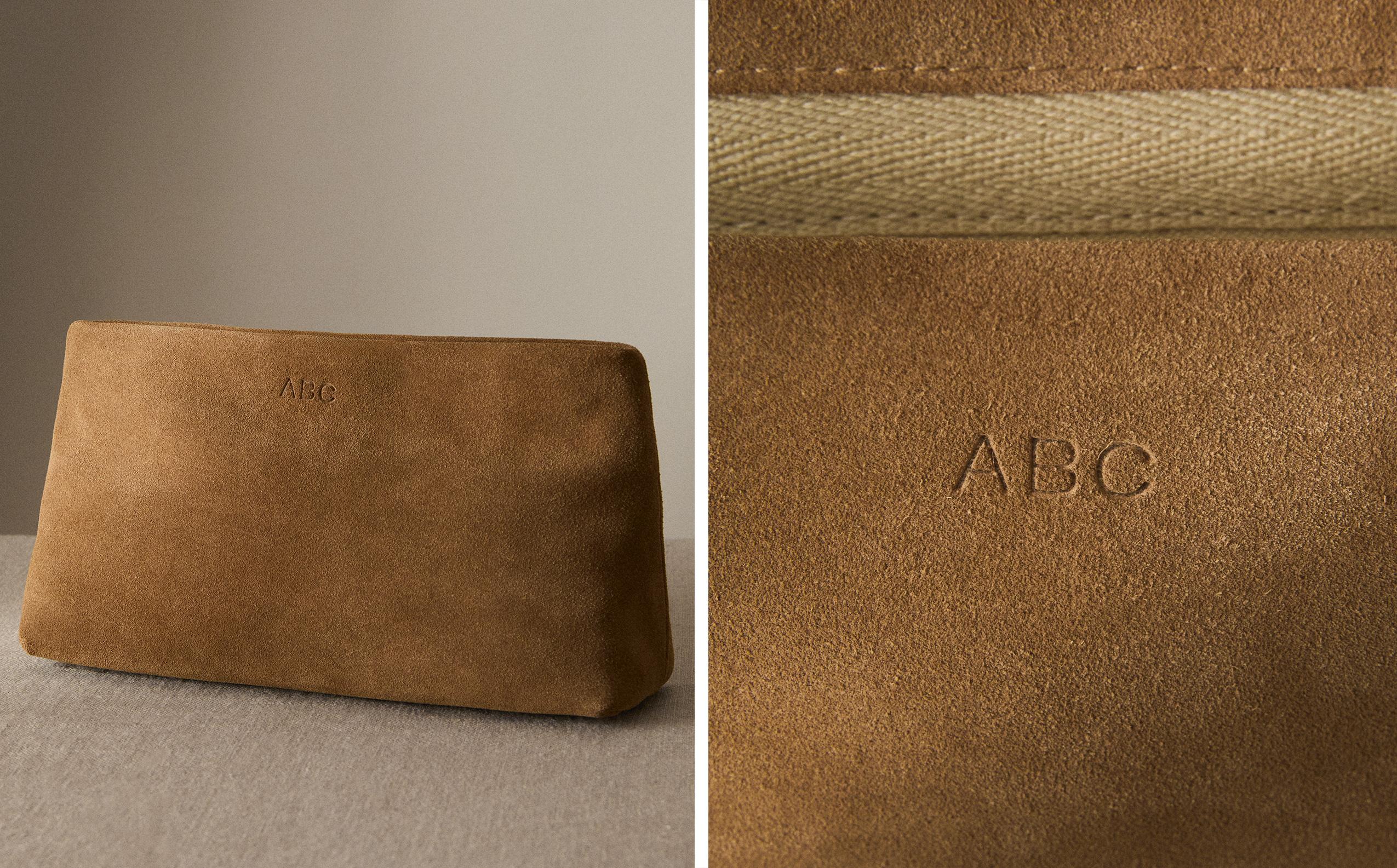 スエード コスメティックポーチ ミディアム | Zara Home 日本/Japan