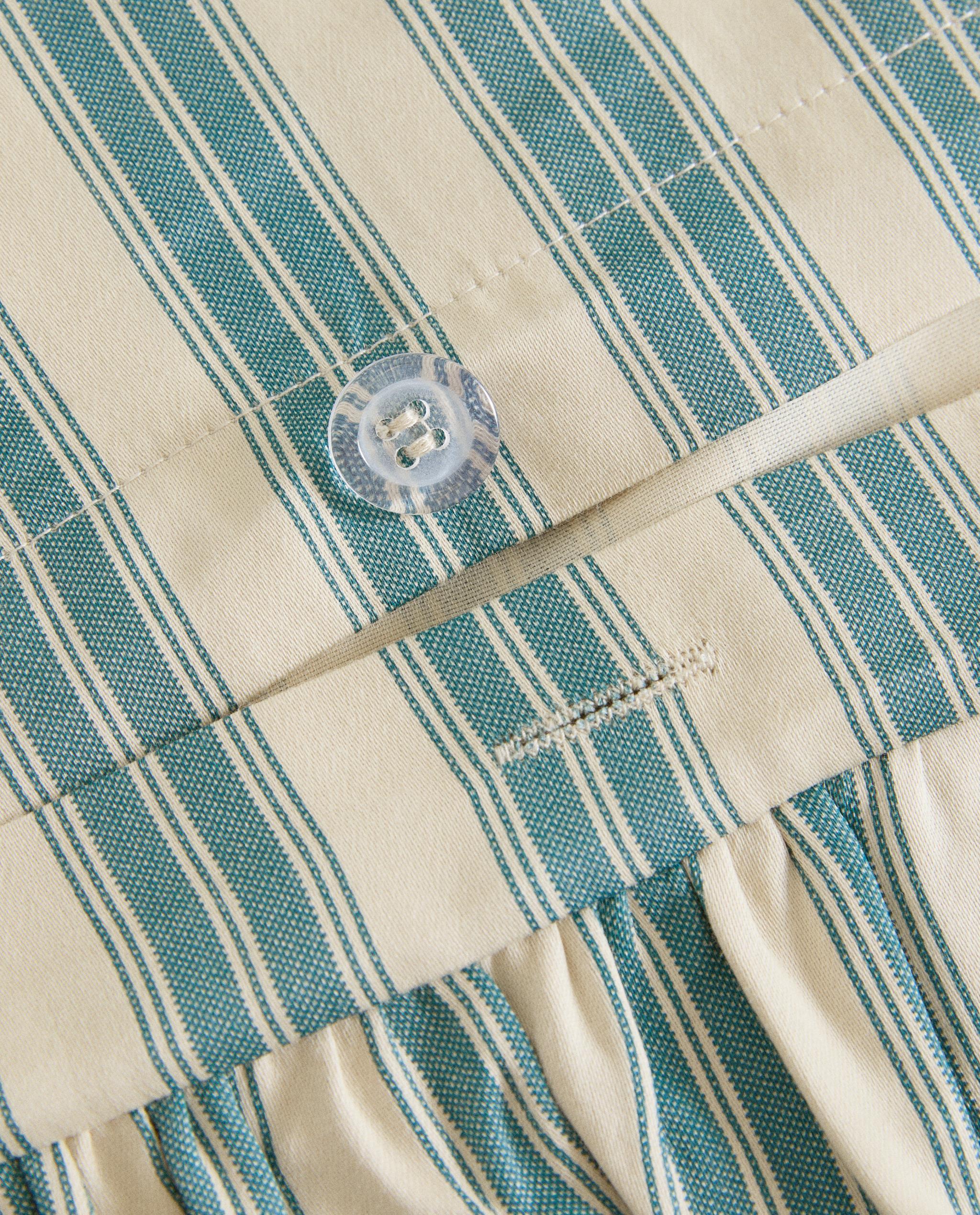 STRIPED DUVET COVER WITH RUFFLE TRIM | KATHARINE POLE product thumbnail 2