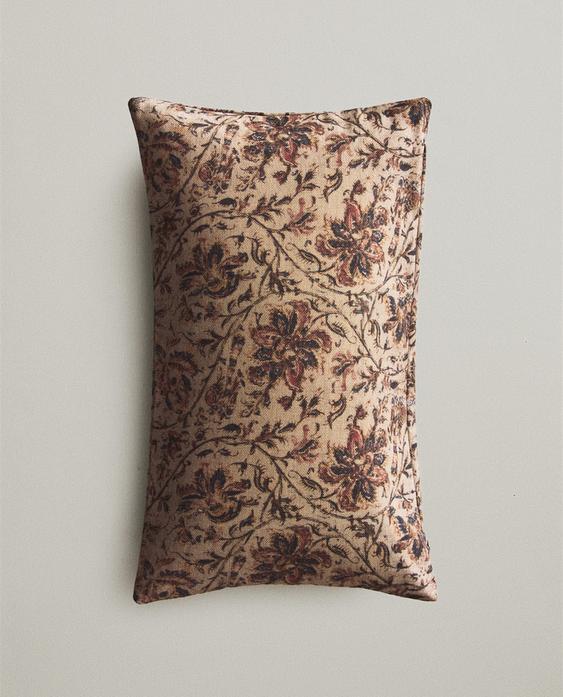 FLORAL PRINT CUSHION COVER