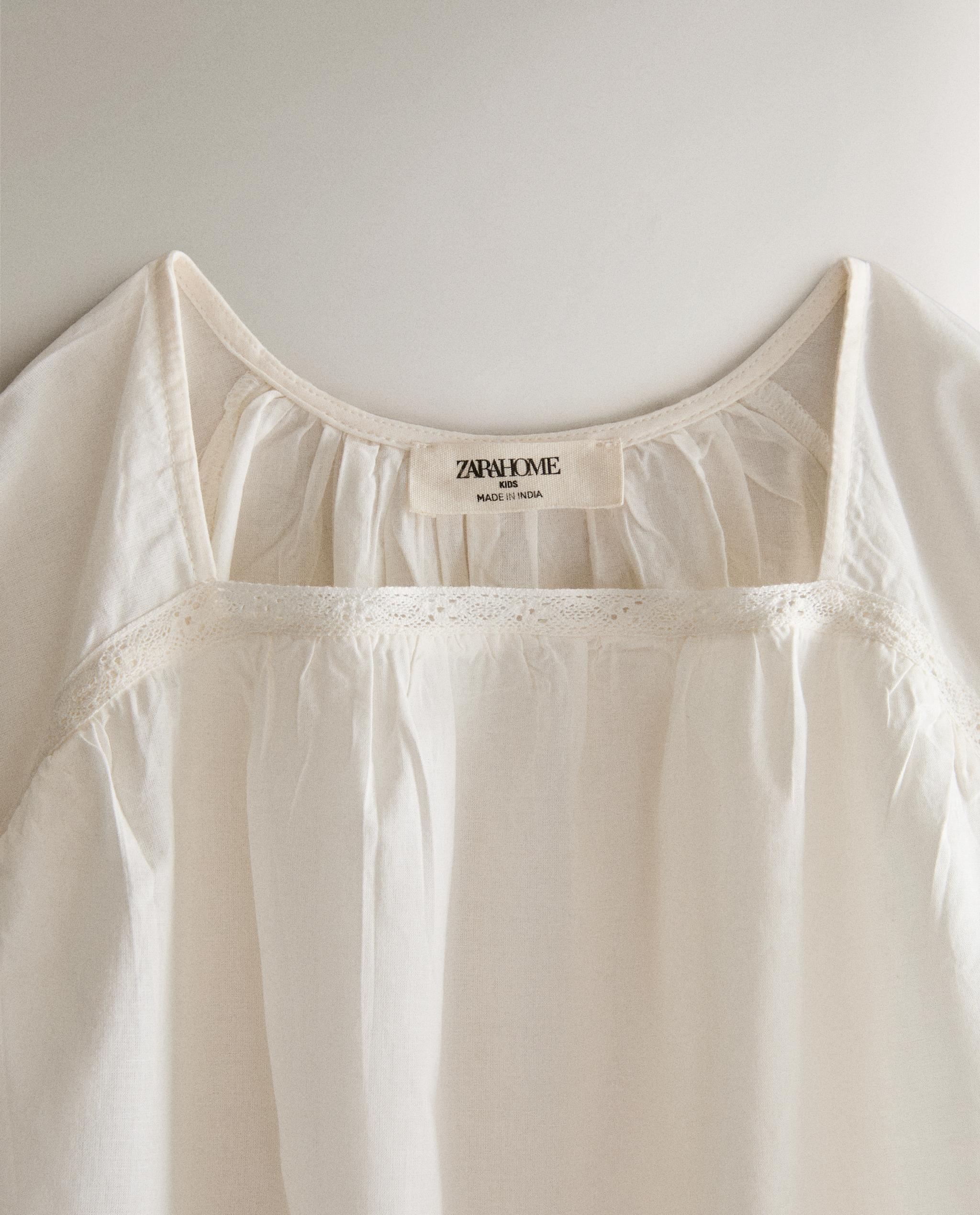 CHILDREN'S DRESS WITH LACE TRIM product thumbnail 5