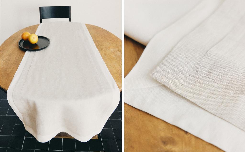 DOUBLE-LAYER LINEN TABLE RUNNER DOUBLE-LAYER LINEN TABLE RUNNER