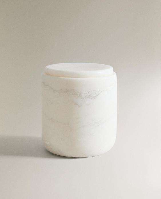BOTE ORGANIZADOR BAÑO MÁRMOL BLANCO
