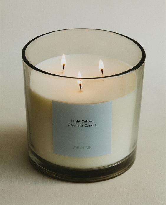 (620 GR) VELA AROMÁTICA LIGHT COTTON