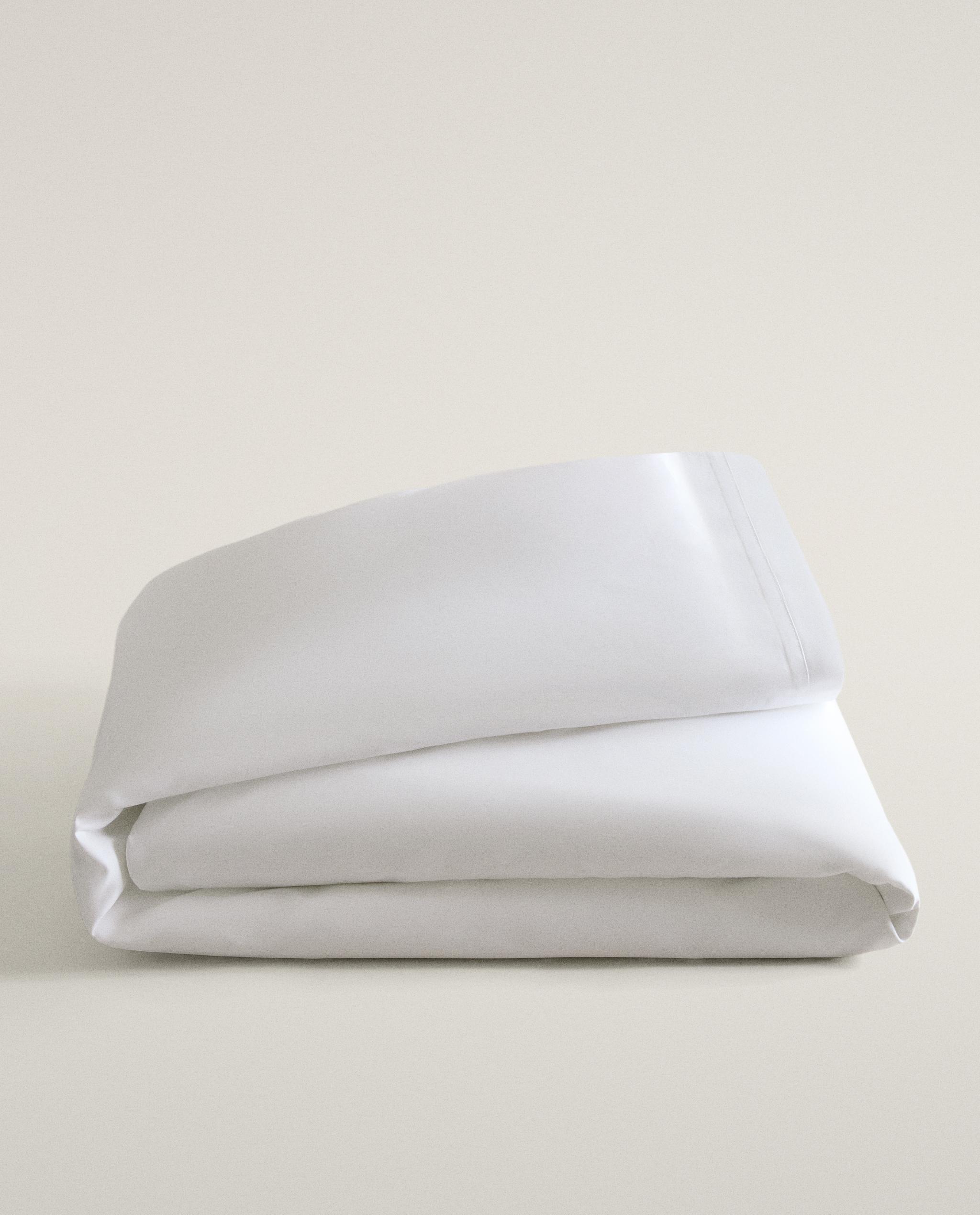 COTTON SATEEN DUVET COVER WITH PLEATED BORDER (1000 THREAD COUNT) product thumbnail 9