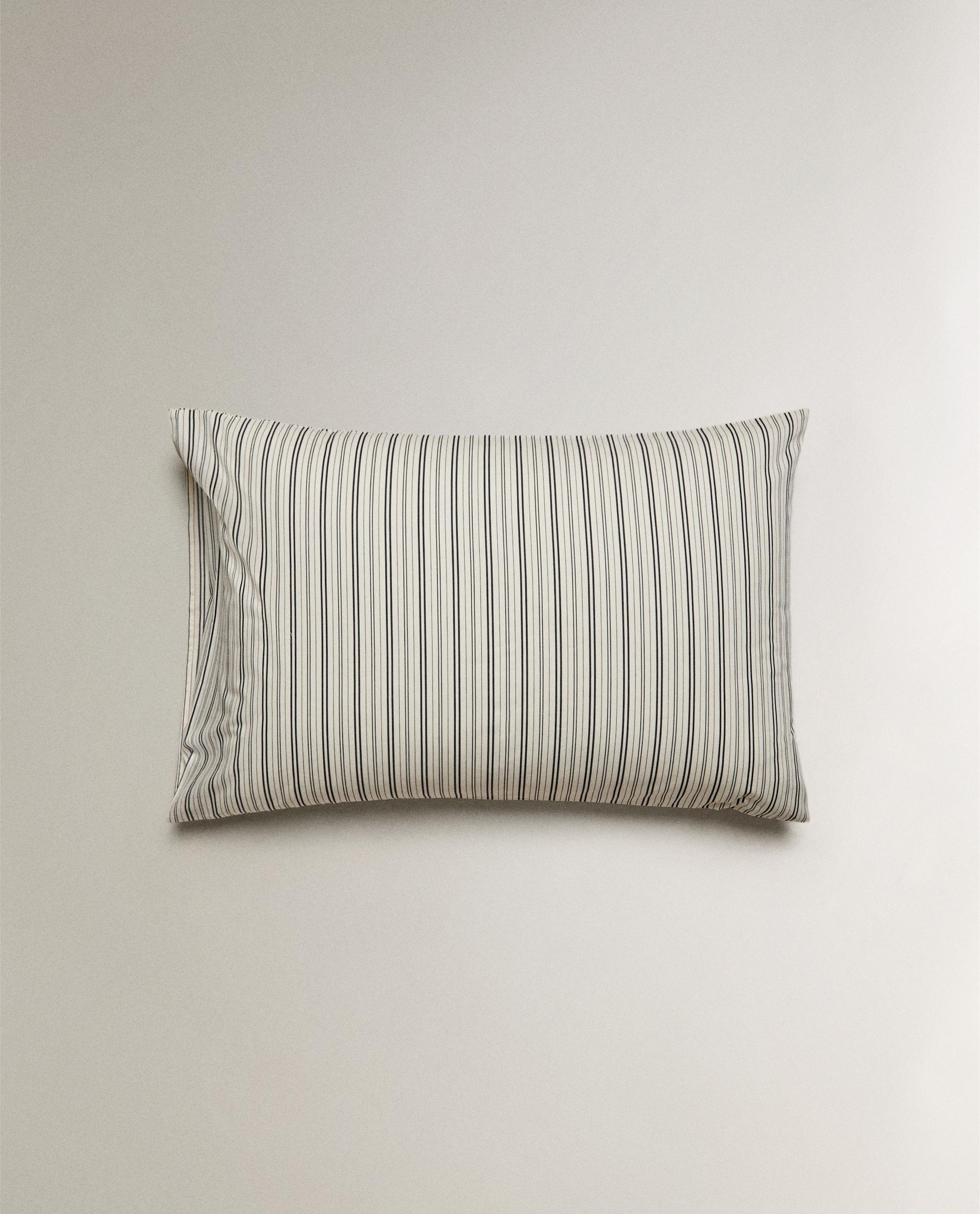 STRIPED PERCALE PILLOWCASE product thumbnail 5