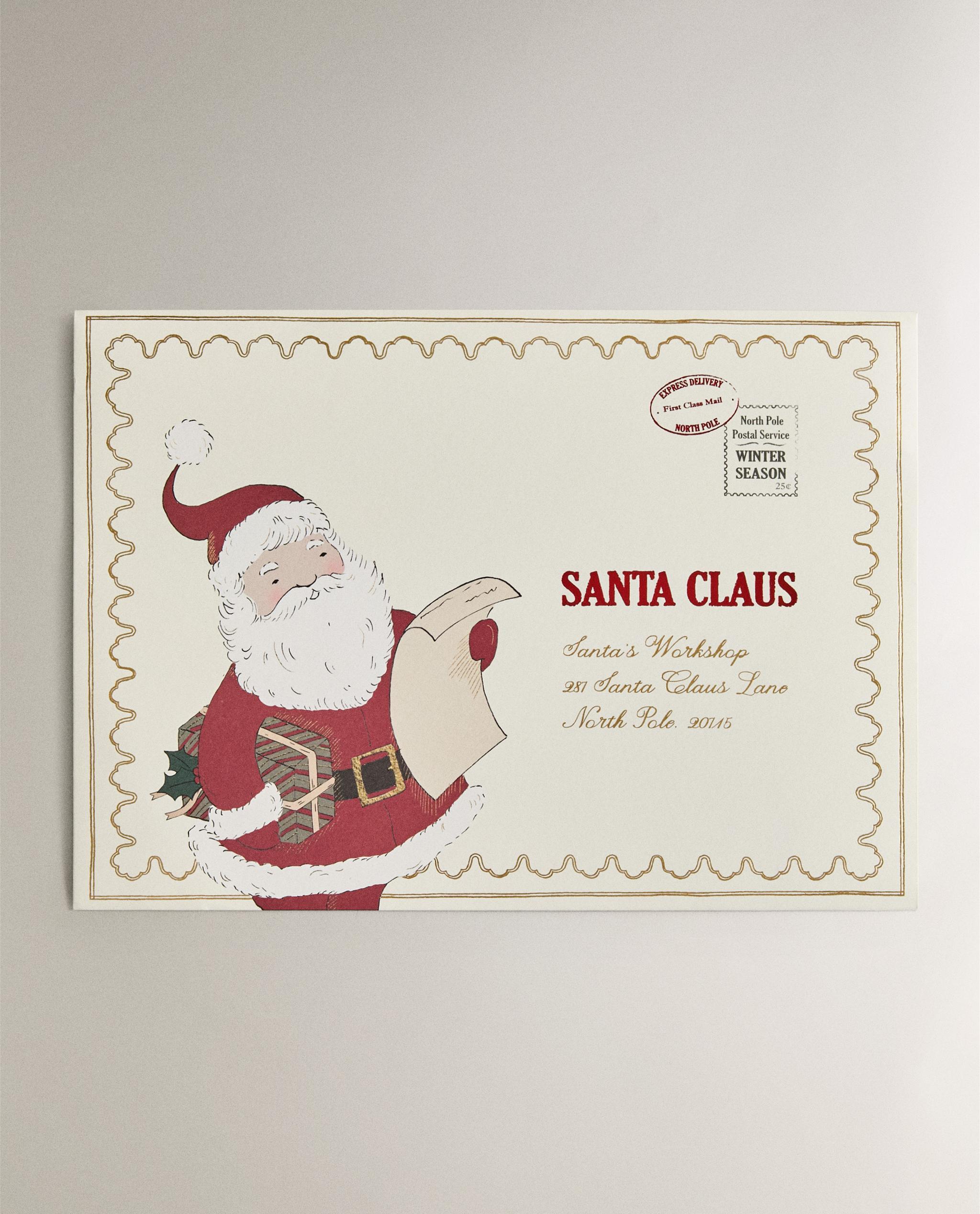 SET OF CHILDREN'S SANTA CLAUS CHRISTMAS LETTERS | Zara Home