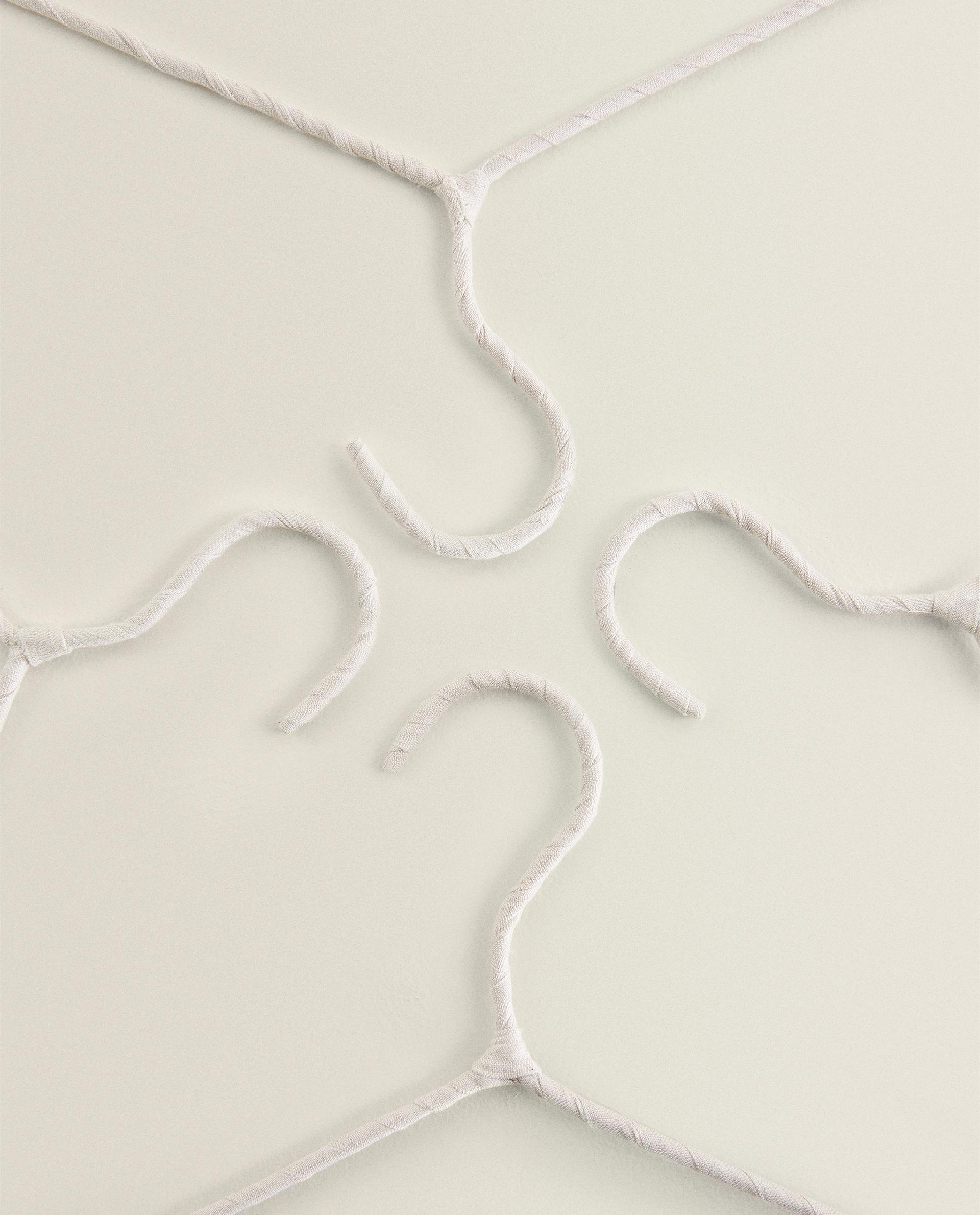 BEIGE COTTON AND LINEN HANGERS (PACK OF 4) product thumbnail 11
