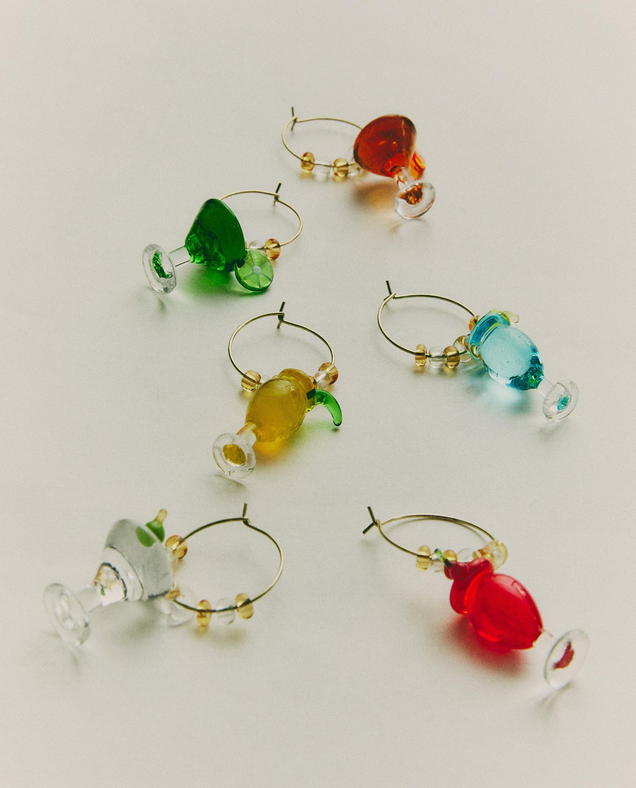 PACK OF GLASS COCKTAIL CHARMS (PACK OF 6) product thumbnail 13
