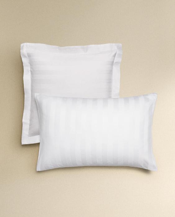 STRIPED SATEEN PILLOWCASE (500 THREAD COUNT)