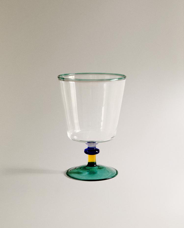 BOROSILICATE GLASS WITH COLOURED STEM