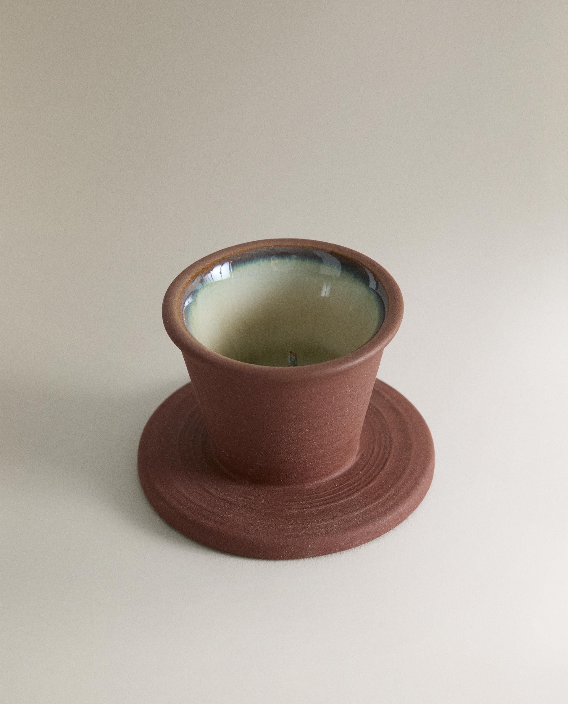 TERRACOTTA CANDLEHOLDER