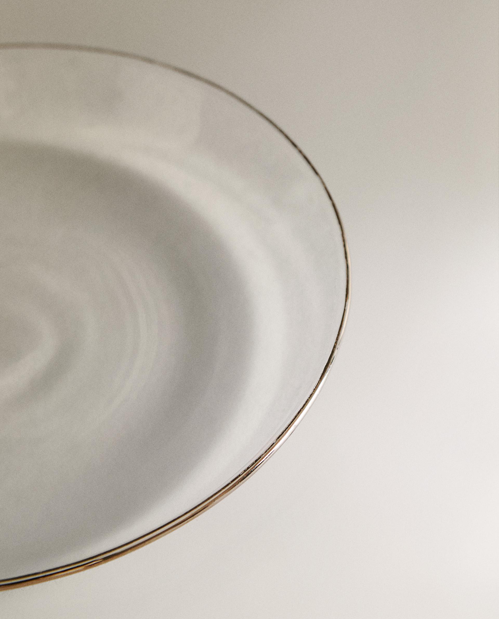 BOROSILICATE GLASS SIDE PLATE WITH RIM product thumbnail 4