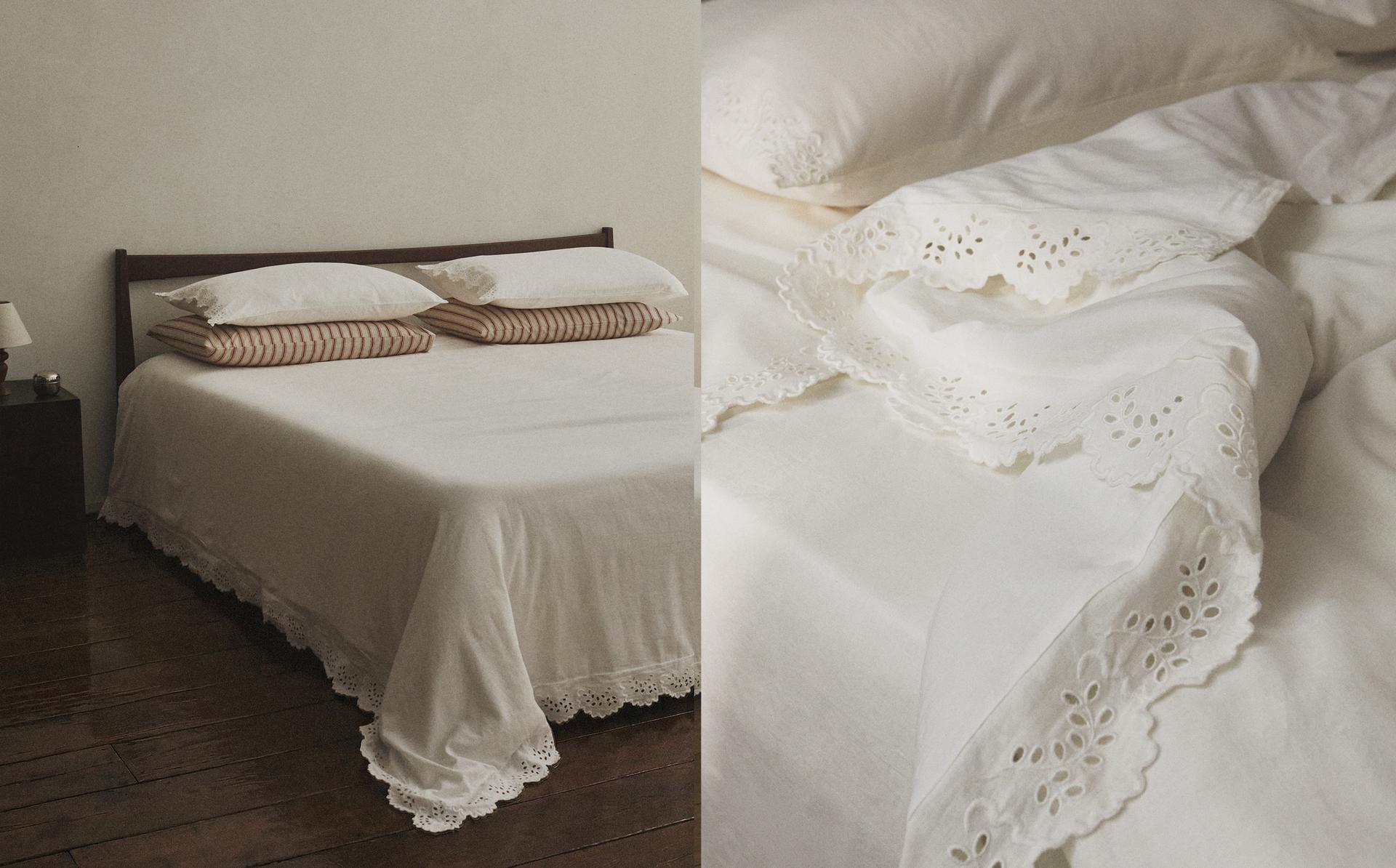 SCALLOP EMBROIDERED DUVET COVER SCALLOP EMBROIDERED DUVET COVER