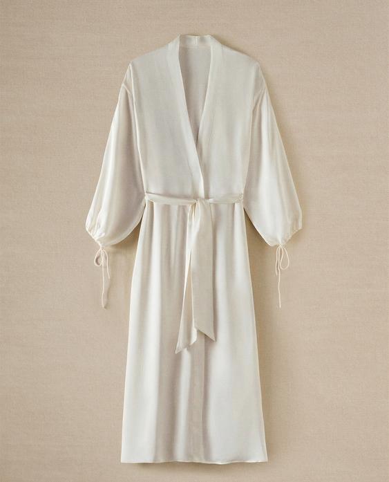 SATEEN DRESSING GOWN