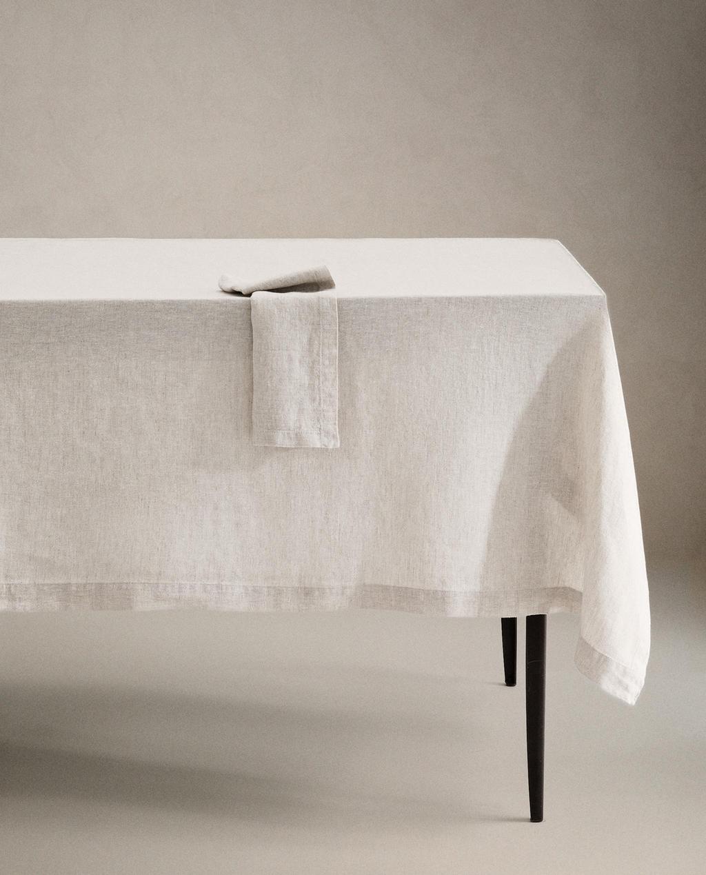 WASHED LINEN TABLECLOTH WASHED LINEN TABLECLOTH