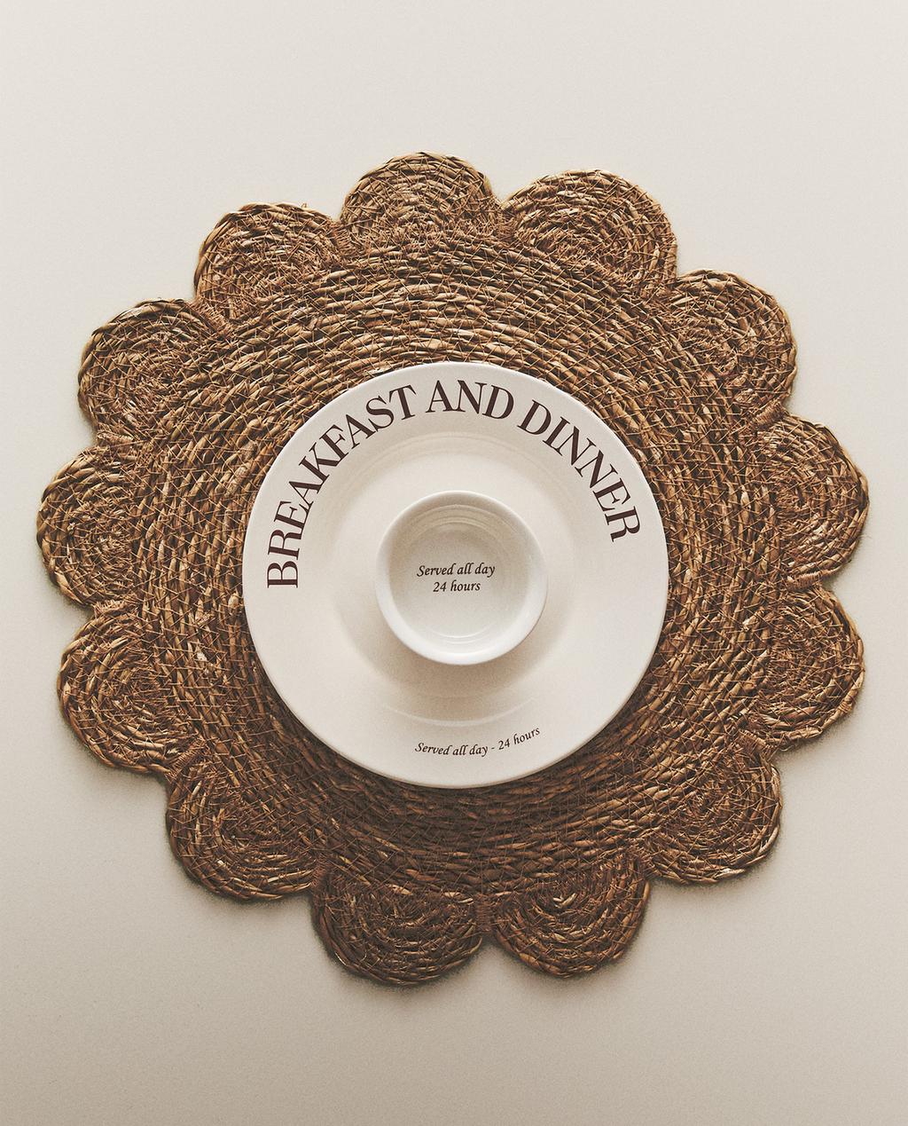 FLOWER RATTAN PLACEMAT FLOWER RATTAN PLACEMAT