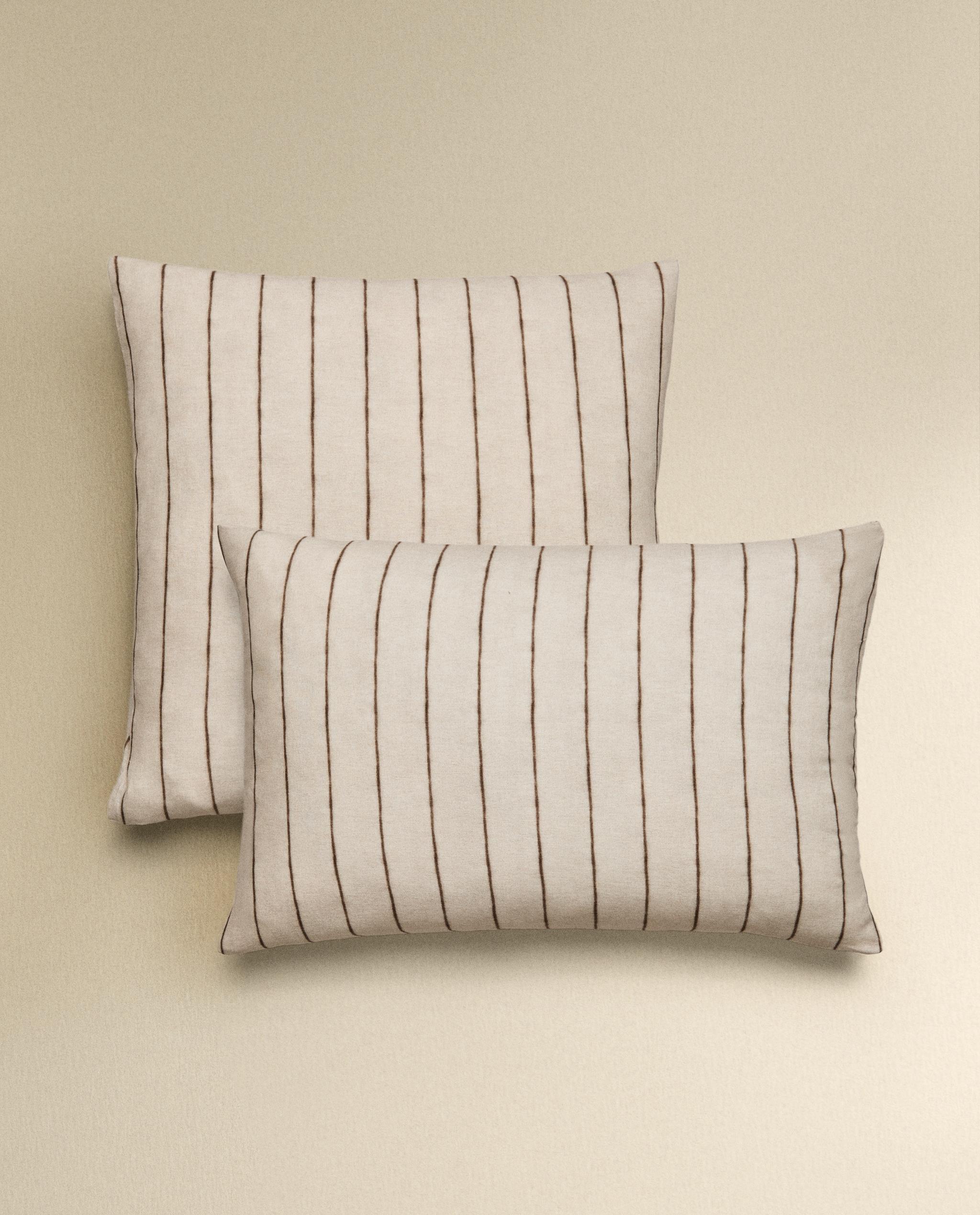 コットンリネンストライプ ピローケース | Zara Home 日本/Japan