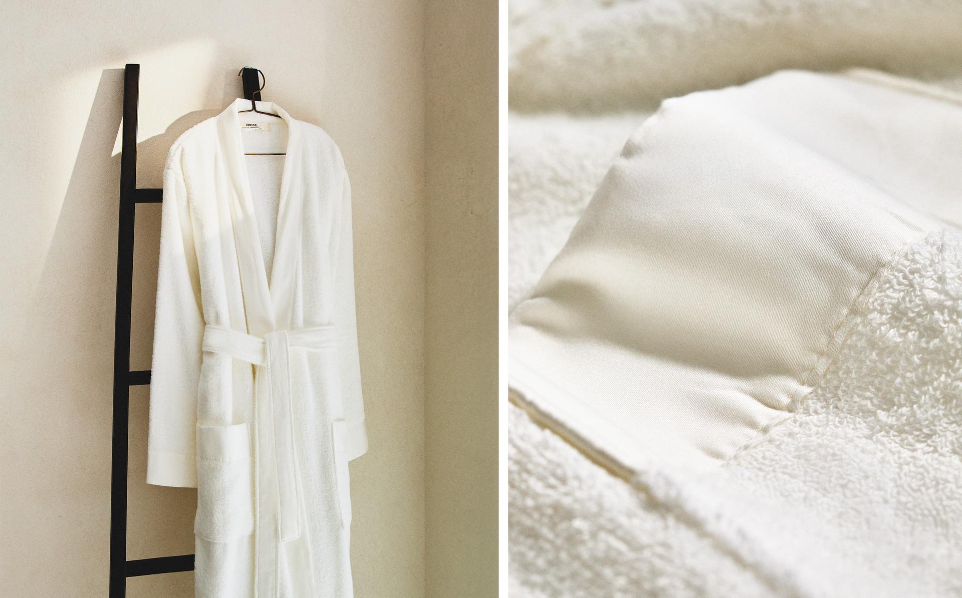 برنص قطن بزخرفة ساتان برنص قطن بزخرفة ساتان