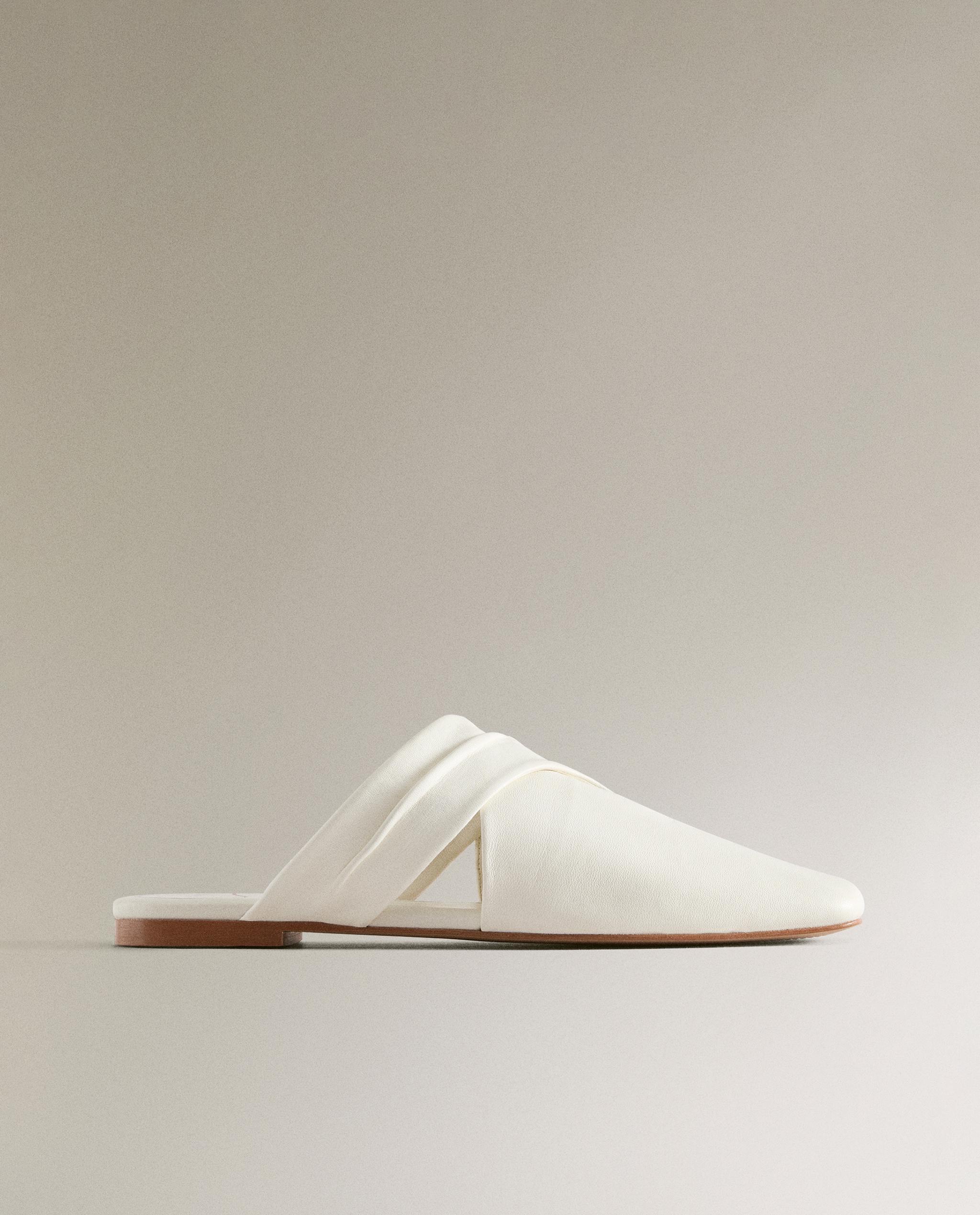CROSSOVER LEATHER MULES | Zara Home United States of America