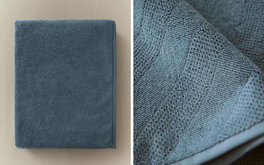 DIAGONAL TEXTURED BATH TOWEL DIAGONAL TEXTURED BATH TOWEL