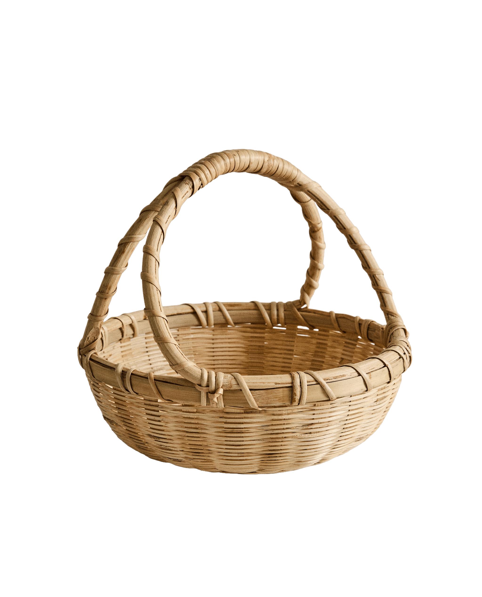 DOUBLE HANDLE BAMBOO BASKET product thumbnail 6