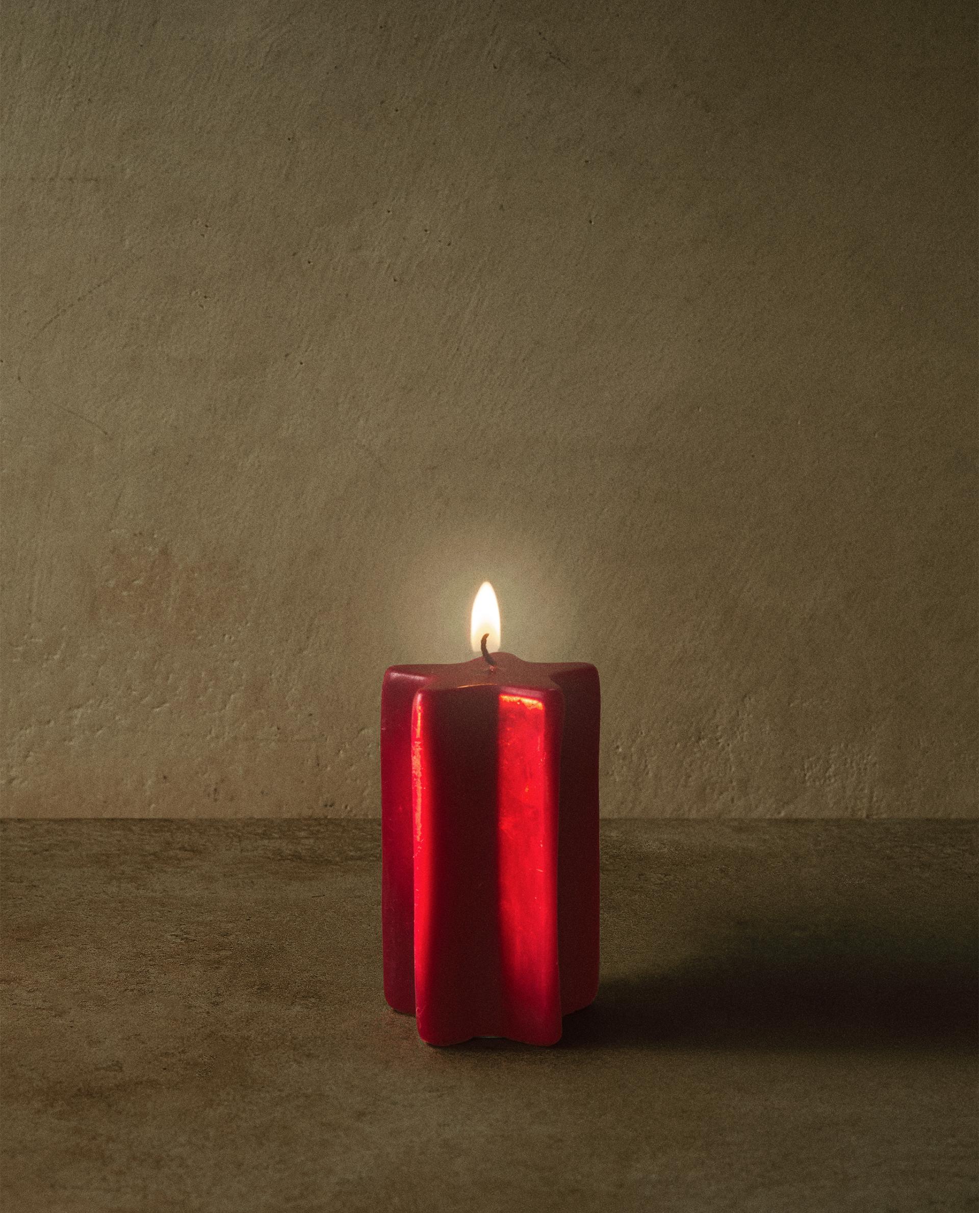 TALL CHRISTMAS STAR CANDLE Zara Home Malta