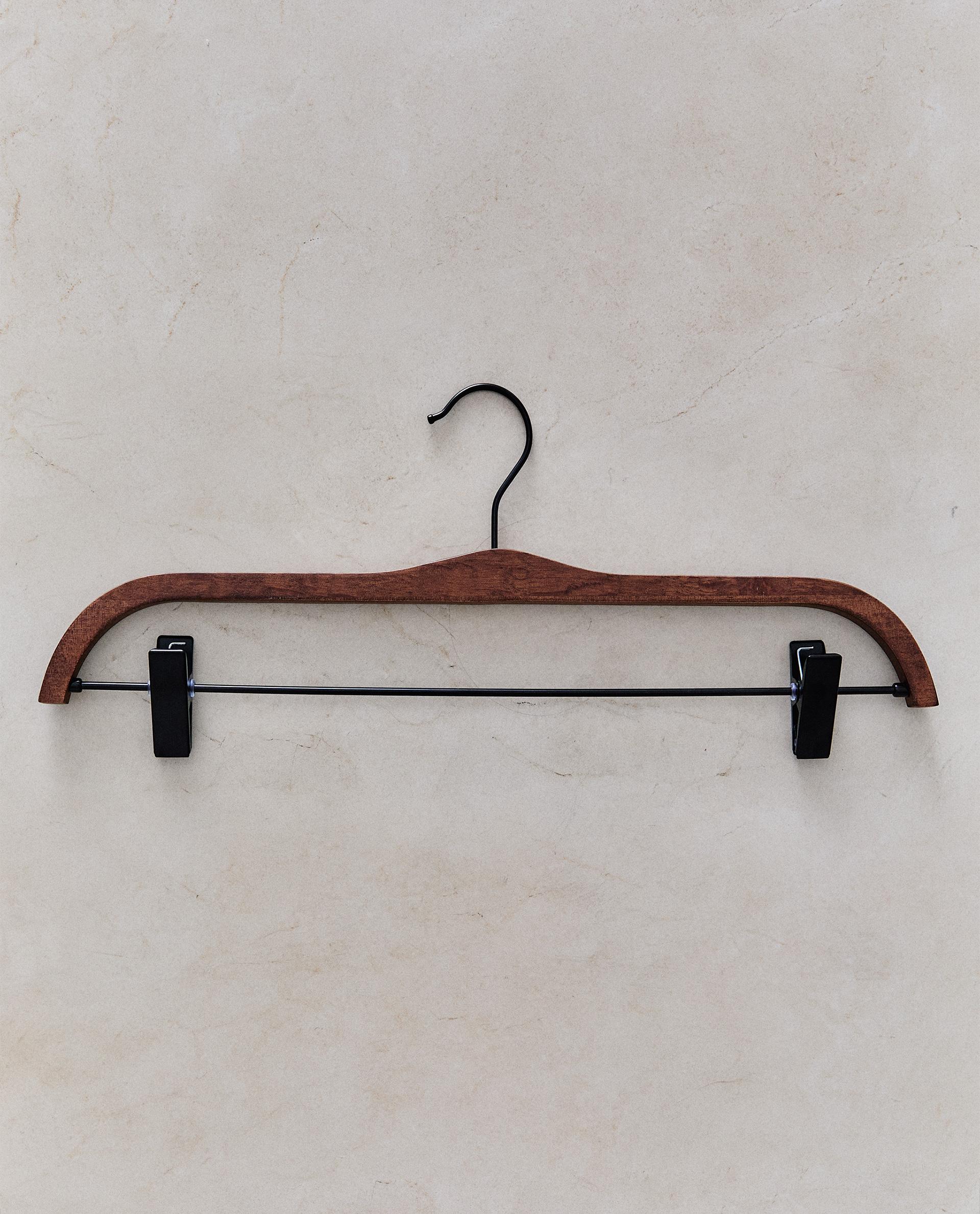 WOOD FINISH SKIRT HANGERS (PACK OF 2) WOOD FINISH SKIRT HANGERS (PACK OF 2)