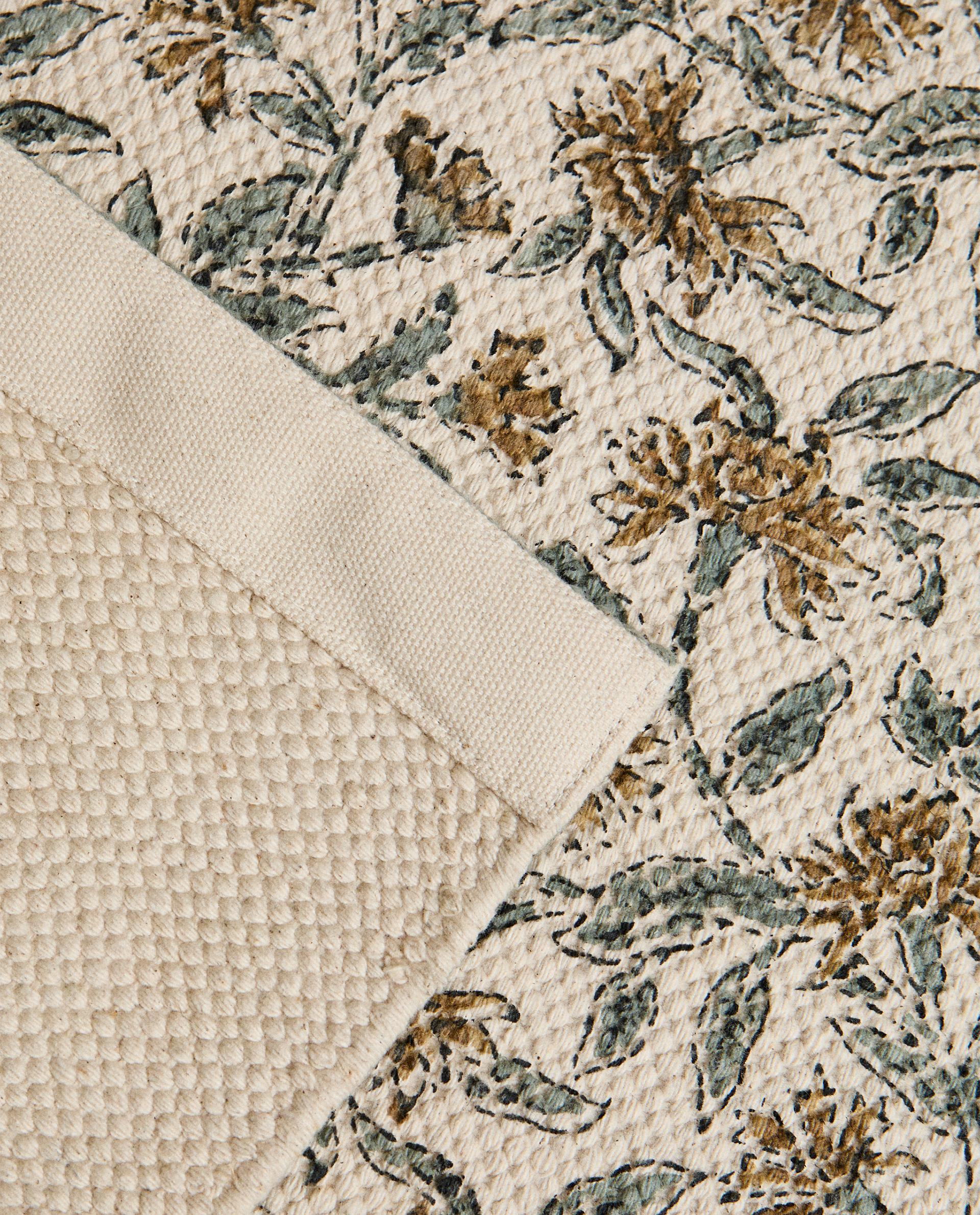 FLORAL BLOCK PRINT RUG