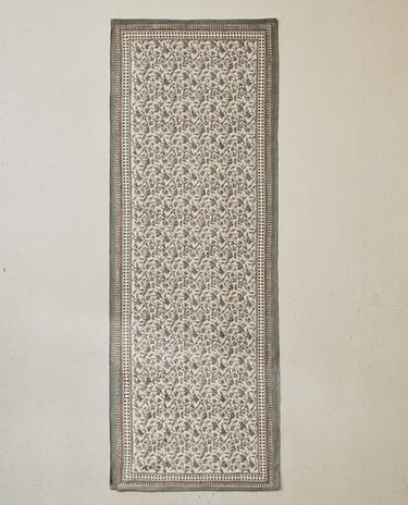 FLORAL BLOCK PRINT CARPET RUNNER
